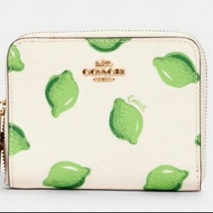 Coach Lime Zip Wallet NWT Authentic